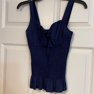 Venus navy blue corset top size 2 BNWT
